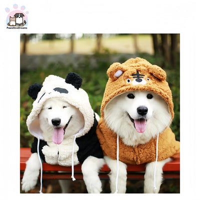 Cute Animal Suit Xinjiang Long-Staple Cotton for Samoyed, Medium to Large Dogs, Golden Retriever, Labrador - Pawsitive Dreams