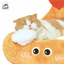 Purlab Tempura Shrimp Bolster Beds For Cat and Dog - Pawsitive Dreams