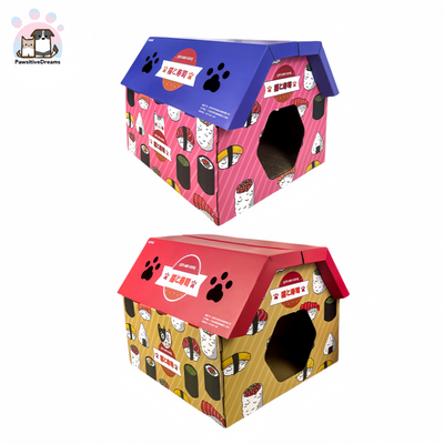 Sushi House Cat House and Scratching Board For Cats - Pawsitive Dreams