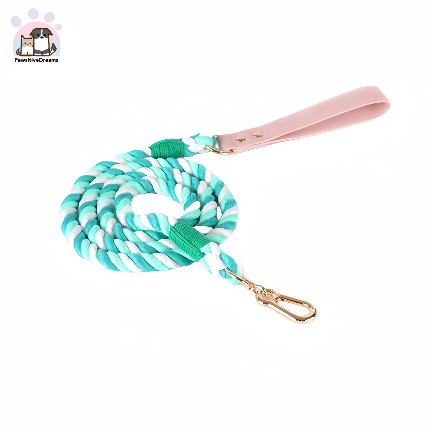 Loudik Handmade Macaron Color Cotton Rope Cat and Dog Leash - Pawsitive Dreams