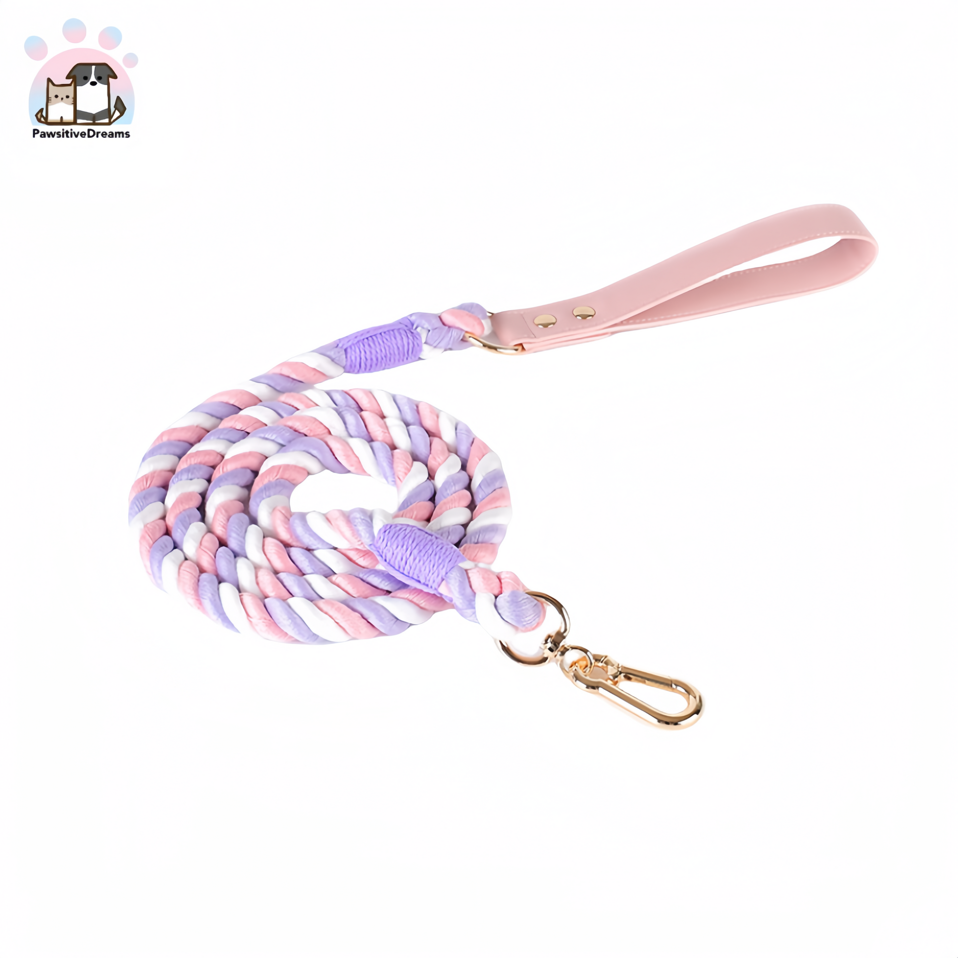 Loudik Handmade Macaron Color Cotton Rope Cat and Dog Leash - Pawsitive Dreams