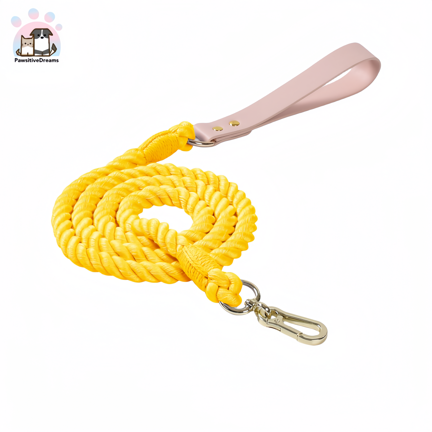 Loudik Handmade Macaron Color Cotton Rope Cat and Dog Leash - Pawsitive Dreams