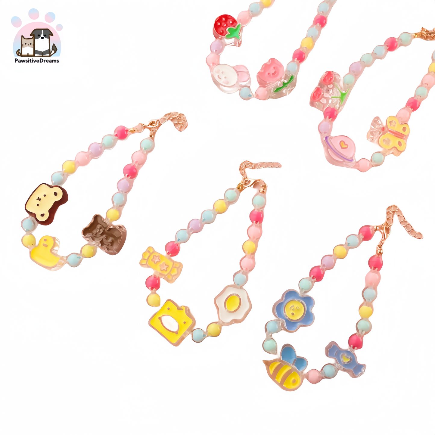 MeowSix DIY Handmade Spring Pattern Pet Necklace For Cat and Dog - Pawsitive Dreams