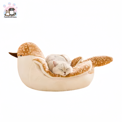 ZEZE Sparrow-Shaped Pet Bed For Dog and Cat - Pawsitive Dreams