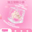 Bright Sakura-Shaped Freeze-Dried Chicken Cat Treat with Salmon Oil Omega-3