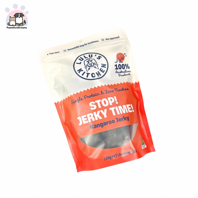 Lulu's Kitchen Kangaroo Jerky Healthy Chews For Dogs