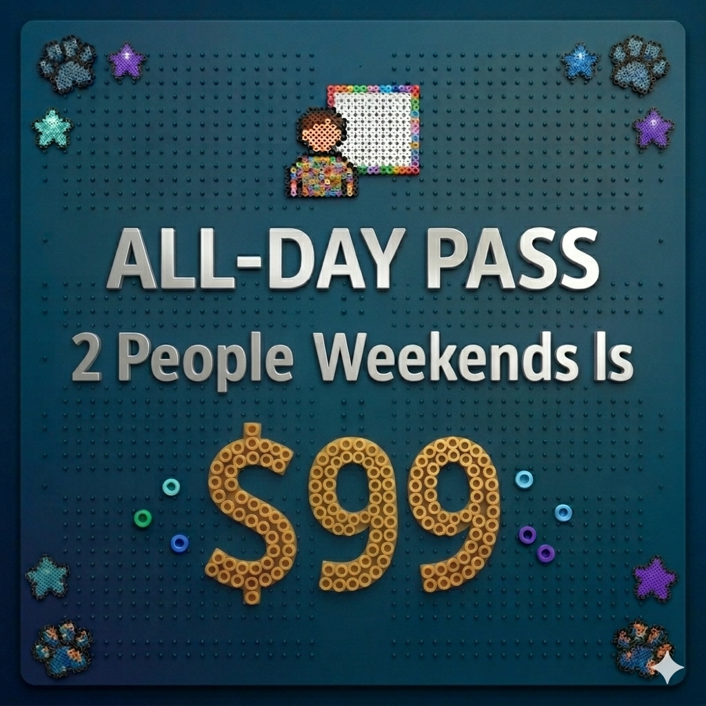 Perler Beads Activity - All Day Pass (Unlimited Time)