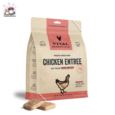 Vital Essentials Freeze-Dried Raw Mini Patties Cat Food - Pawsitive Dreams