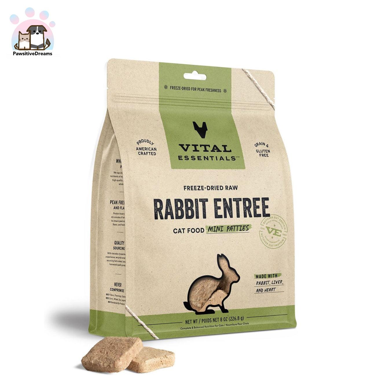 Vital Essentials Freeze-Dried Raw Mini Patties Cat Food - Pawsitive Dreams