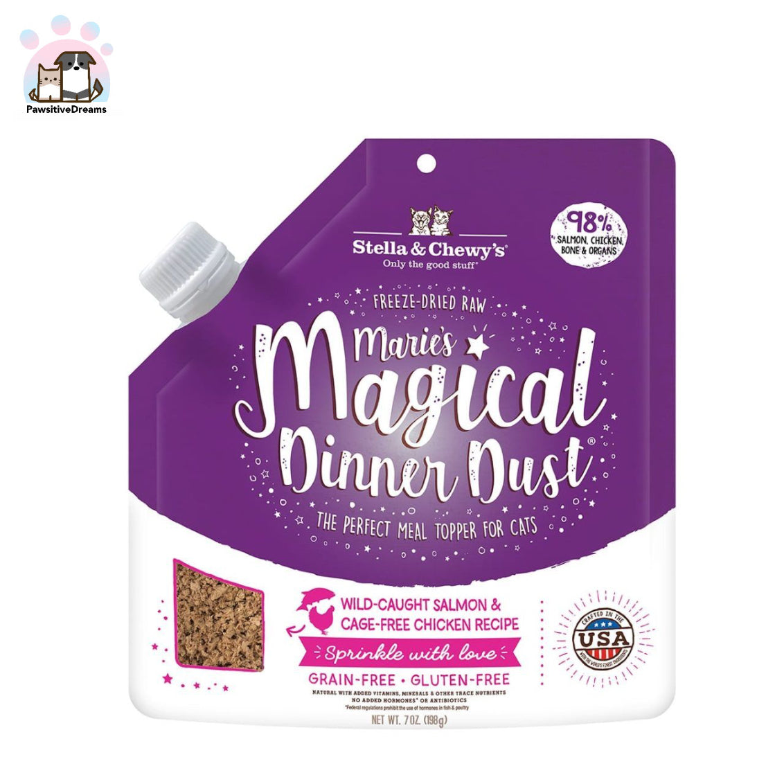 Stella & Chewy's Marie’s Magical Dinner Dust Cage-Free For Cat - Pawsitive Dreams