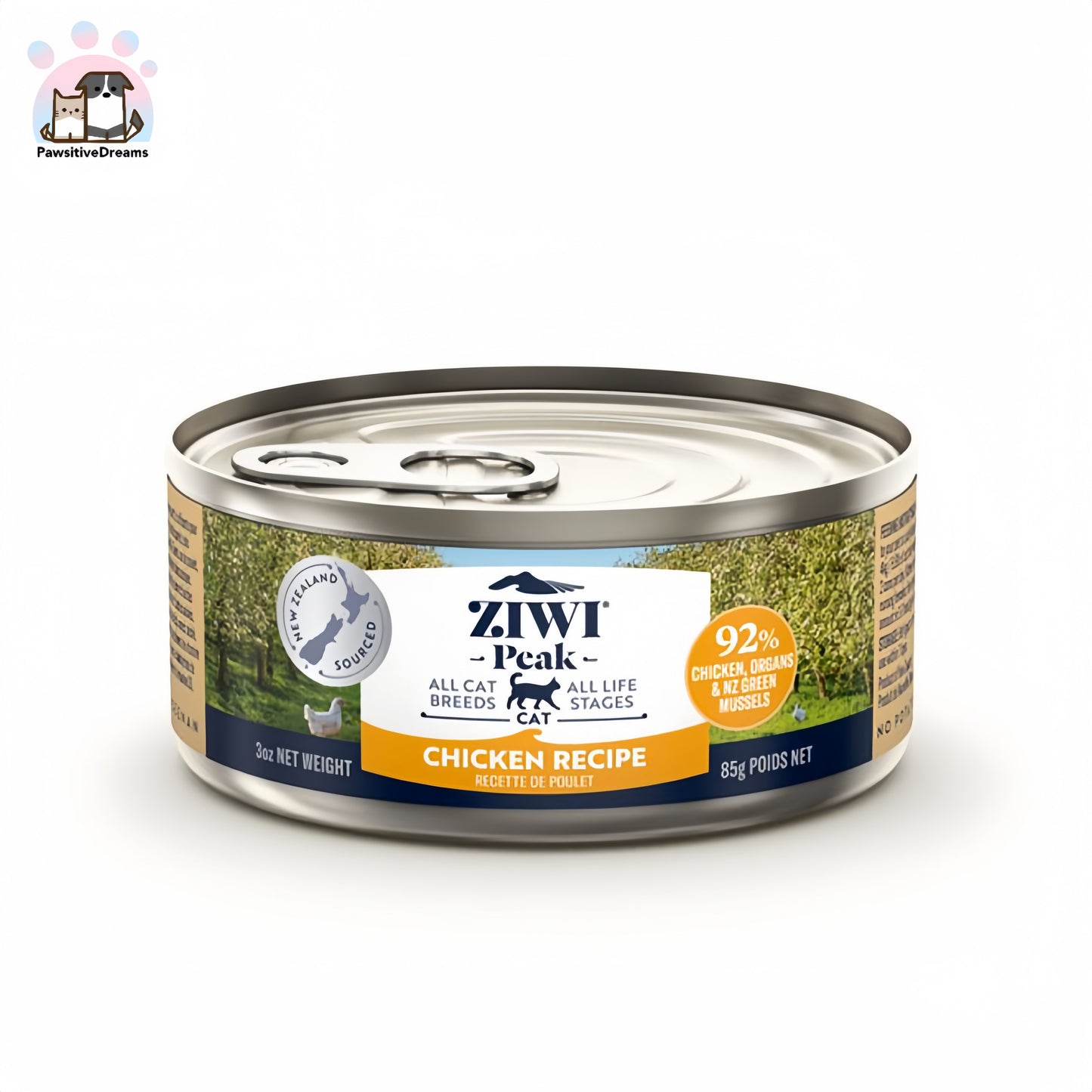 Ziwi Peak Canned Cat Food All Natural, High Protein, Grain Free, Limited Ingredient