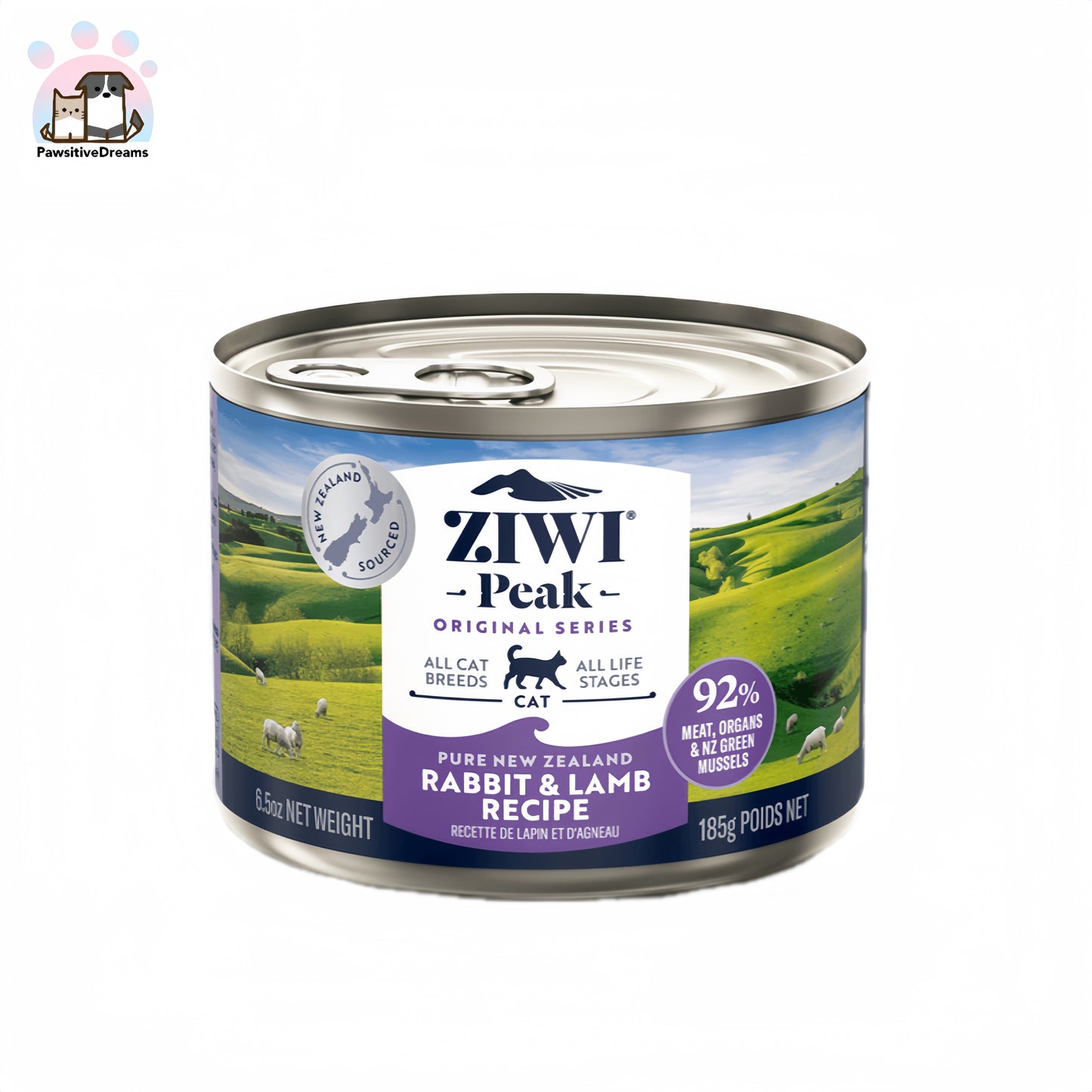 Ziwi Peak Canned Cat Food All Natural, High Protein, Grain Free, Limited Ingredient