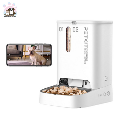 Petkit YUMSHARE Dual-hopper Automatic Pet Feeder with 1080P HD Camera - Pawsitive Dreams