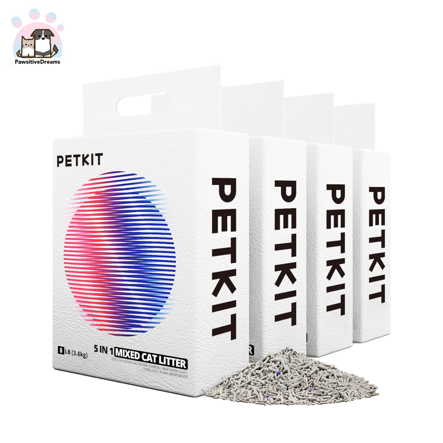 Petkit 5 in 1 Mixed Odor Control Dust Free Tofu Cat Litter Odor Control - Pawsitive Dreams