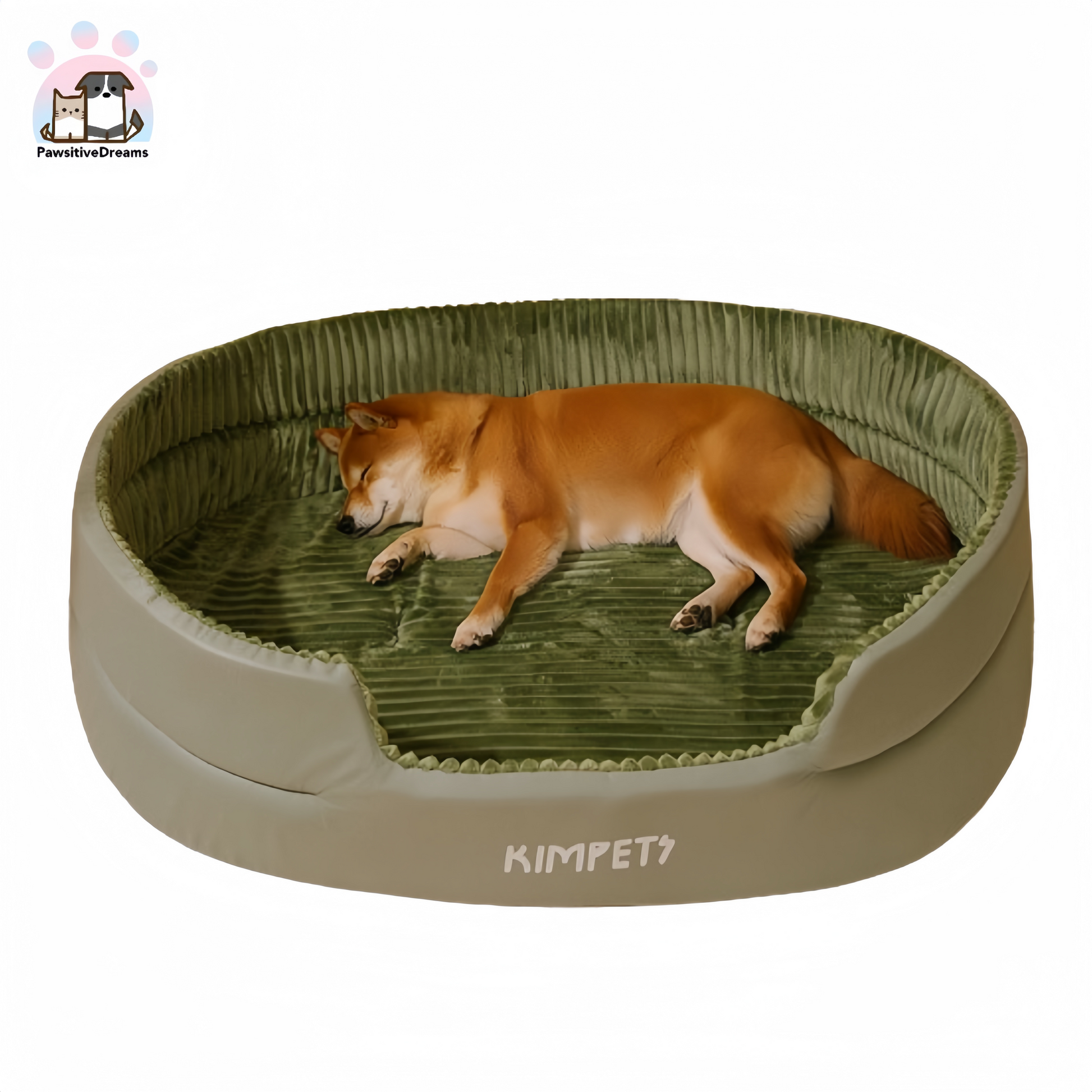 Kimpets Seasonal Bolster Beds With Removable Cover For Dog and Cat - Pawsitive Dreams