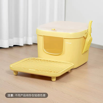 Mango Cube Litter Box XL Set | Litter Box with Mat, Scoop & Accessories