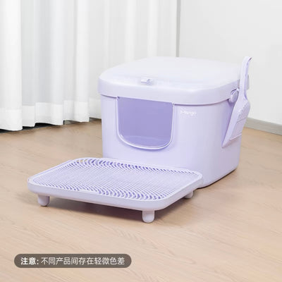 Mango Cube Litter Box XL Set | Litter Box with Mat, Scoop & Accessories