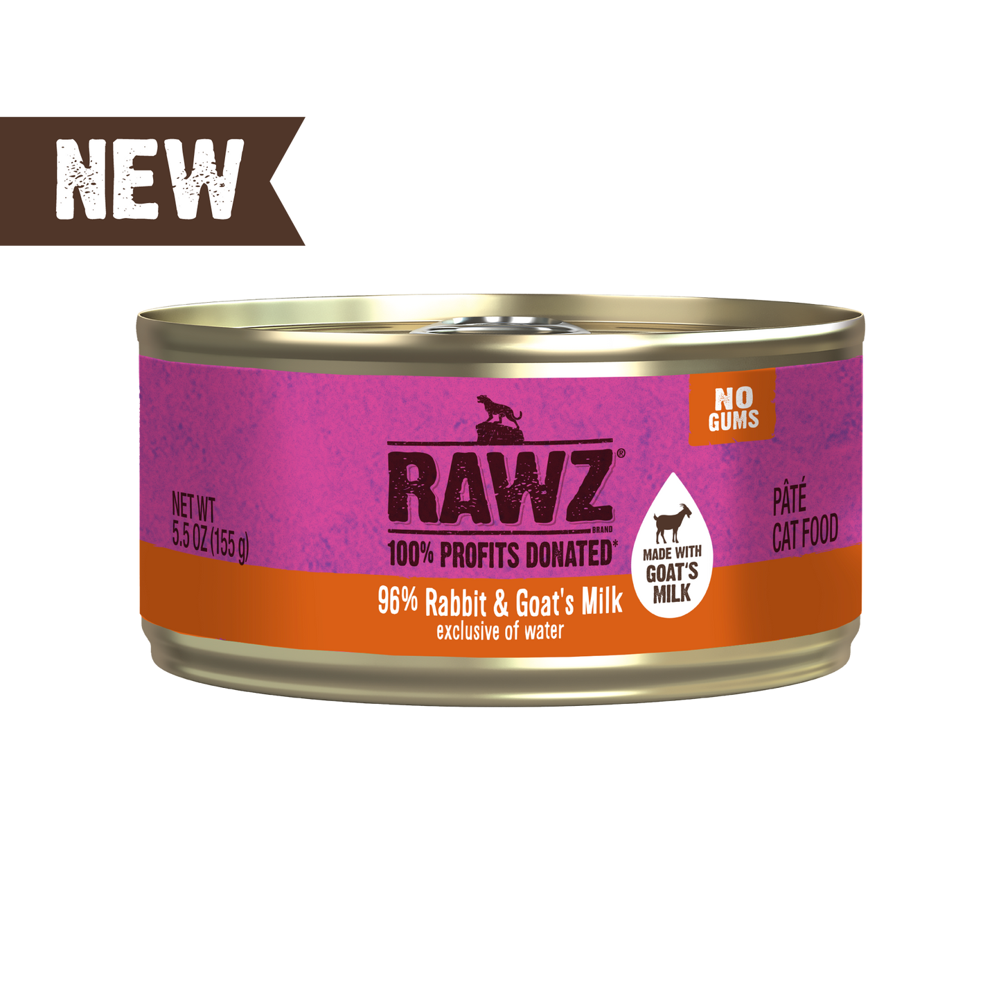 Rawz Natural Premium Goat Milk Canned Cat Wet Food