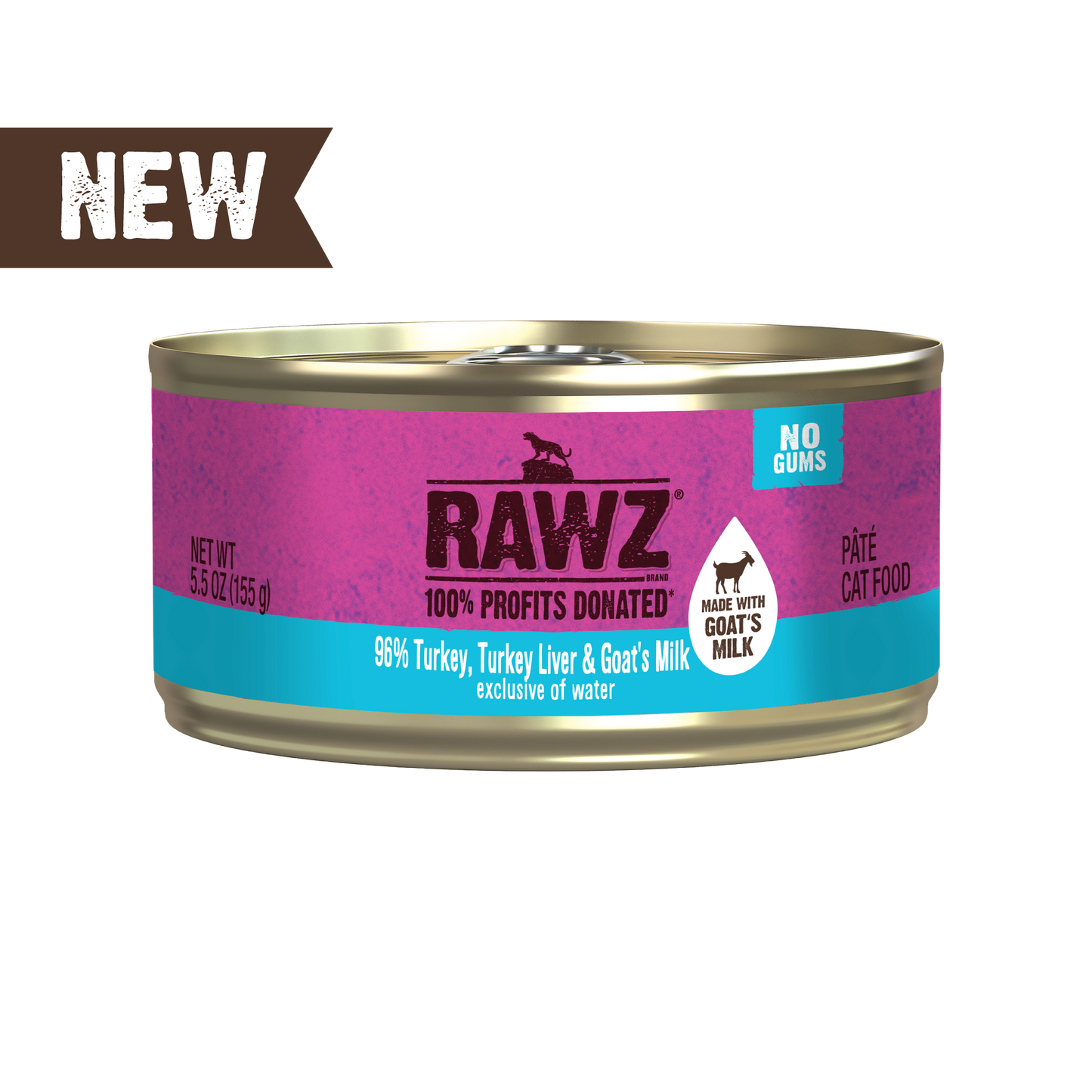 Rawz Natural Premium Goat Milk Canned Cat Wet Food