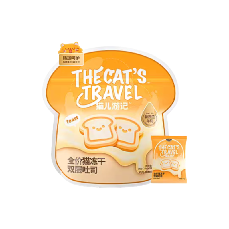 Toast-Style Freeze-Dried Chicken & Pigeon Goat Milk Treat