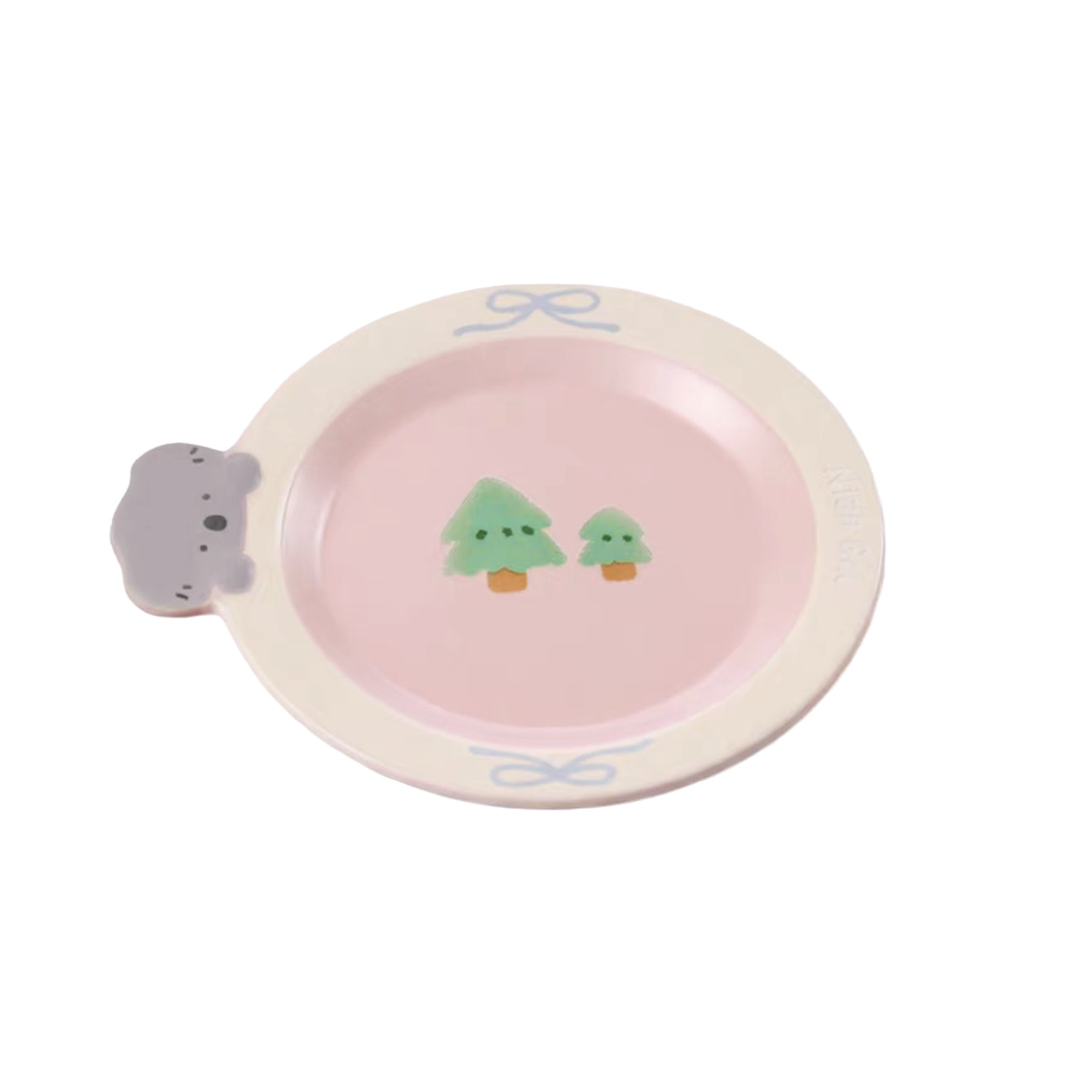 Niangao Cute Koala Design Ceramic Bowl For Cats & Small Dogs