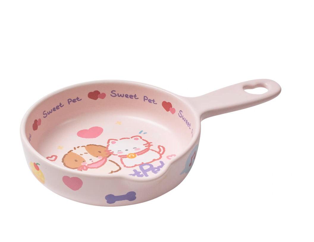 Niangao Cartoon Cat & Dog Ceramic Pan