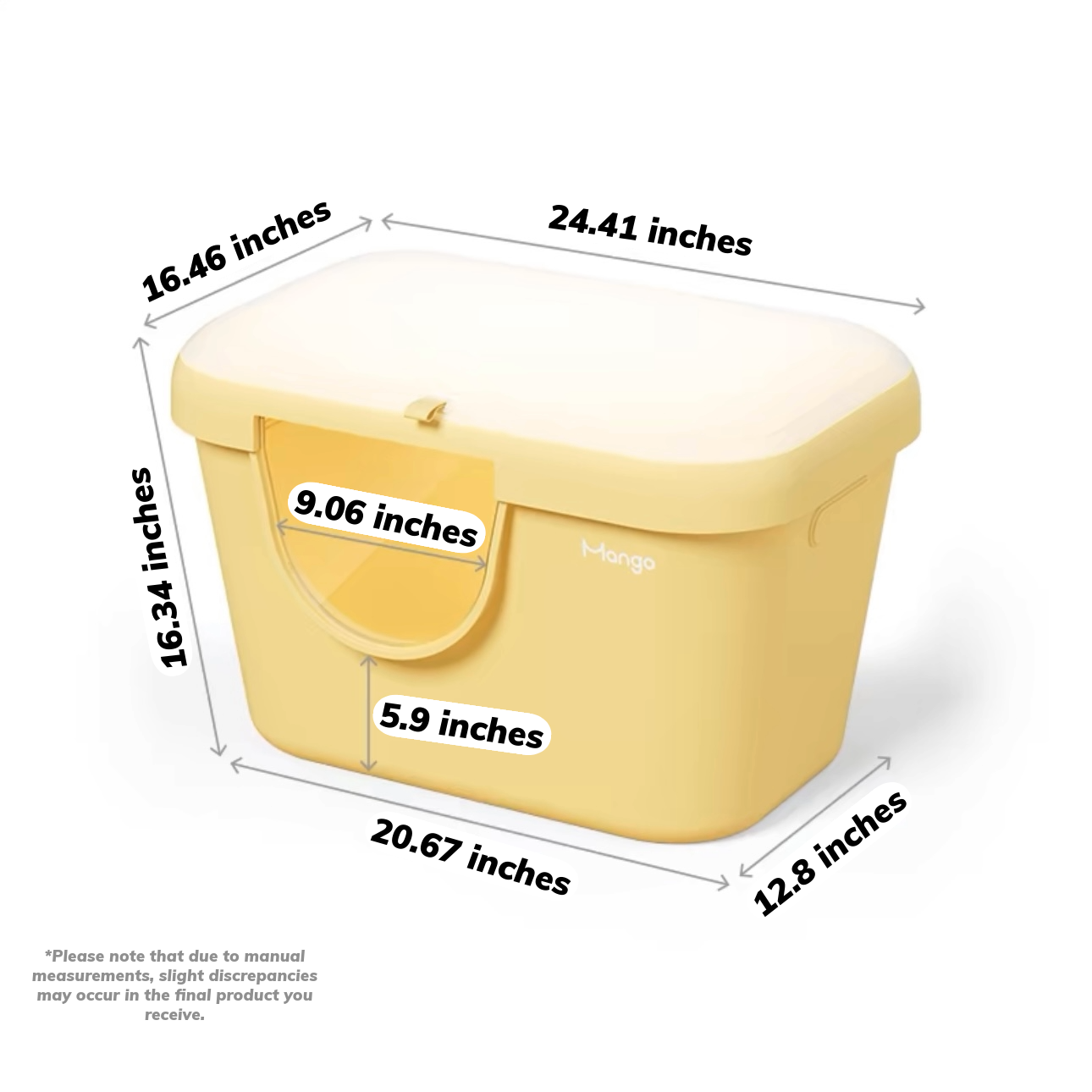 Butter Litter Box XL Set | Extra Large Litter Box with Accessories