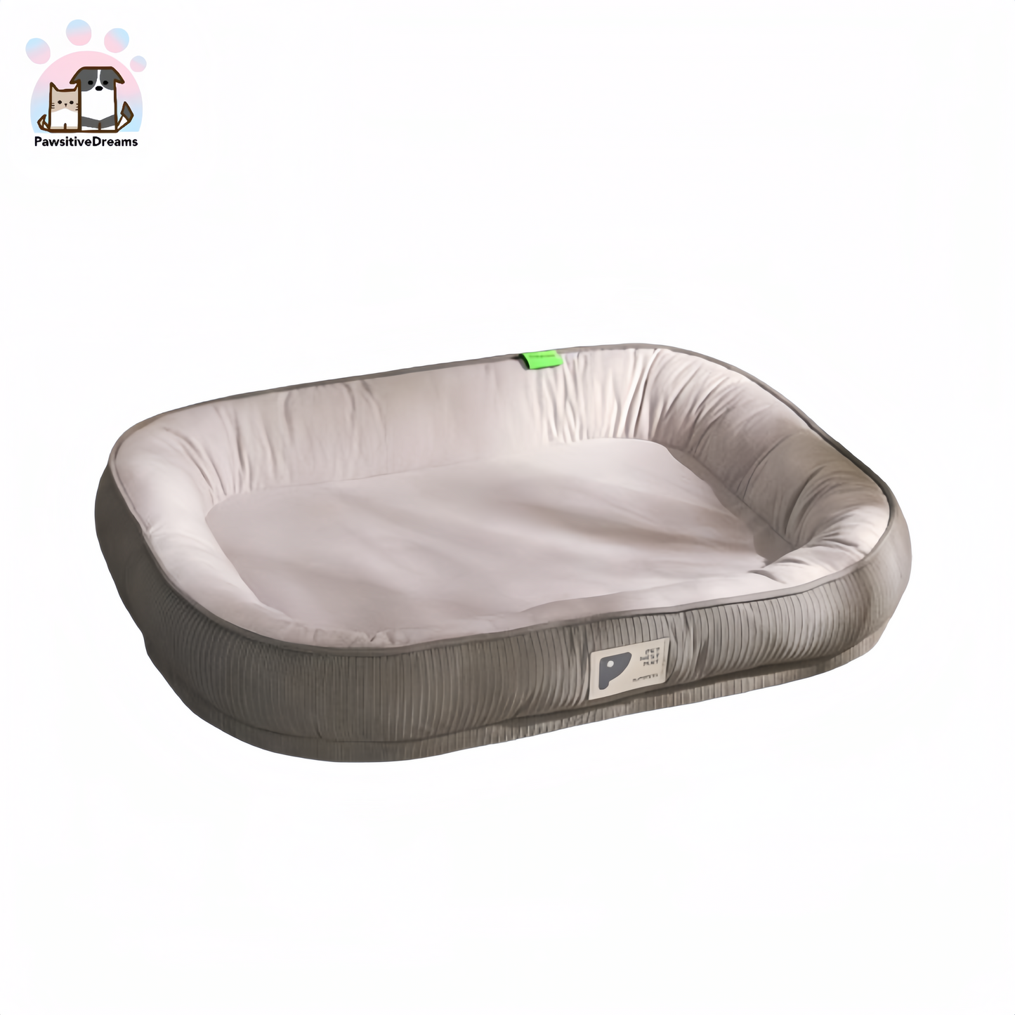 Kimpets Seasonal Rectangular Bolster Cat & Dog Beds With Removable Cover - Pawsitive Dreams