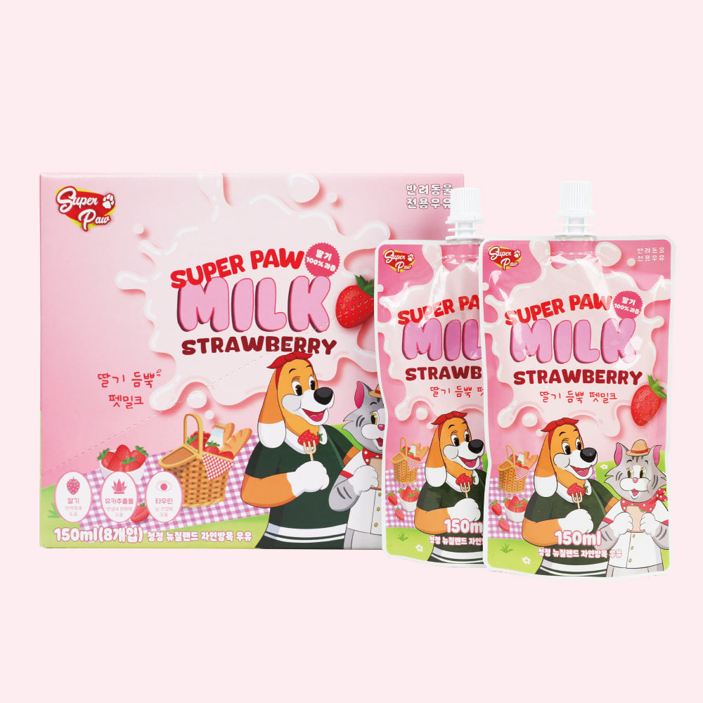 Super Paw Milk Strawberry for Dog and Cat