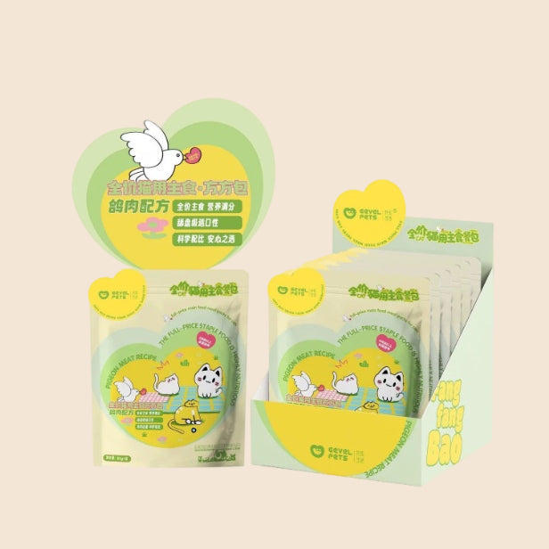 Complete Cat Meal Pouch – Duck, Agaricus Mushroom & Creamy Goose Recipe