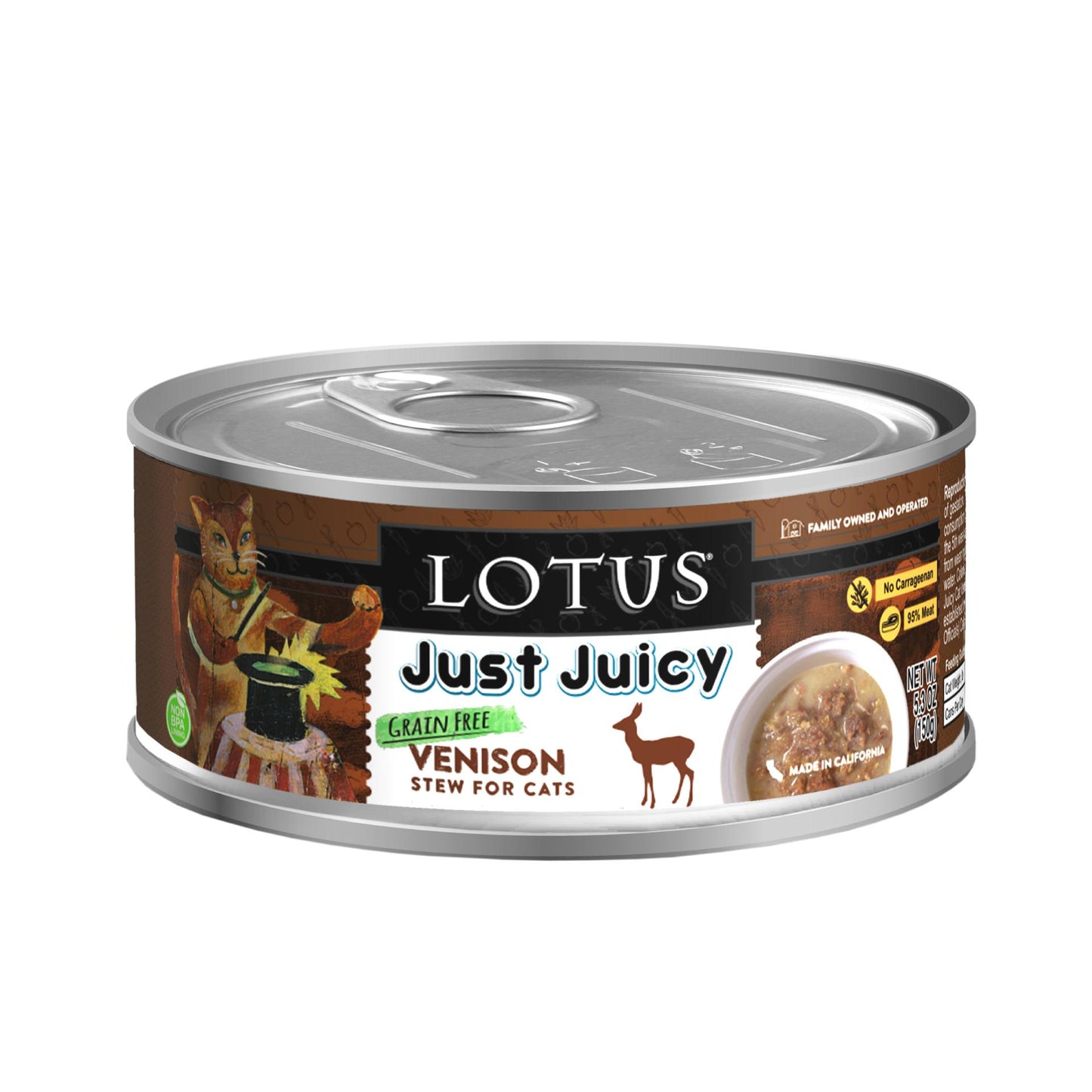 Lotus Just Juicy Venison Cat Food